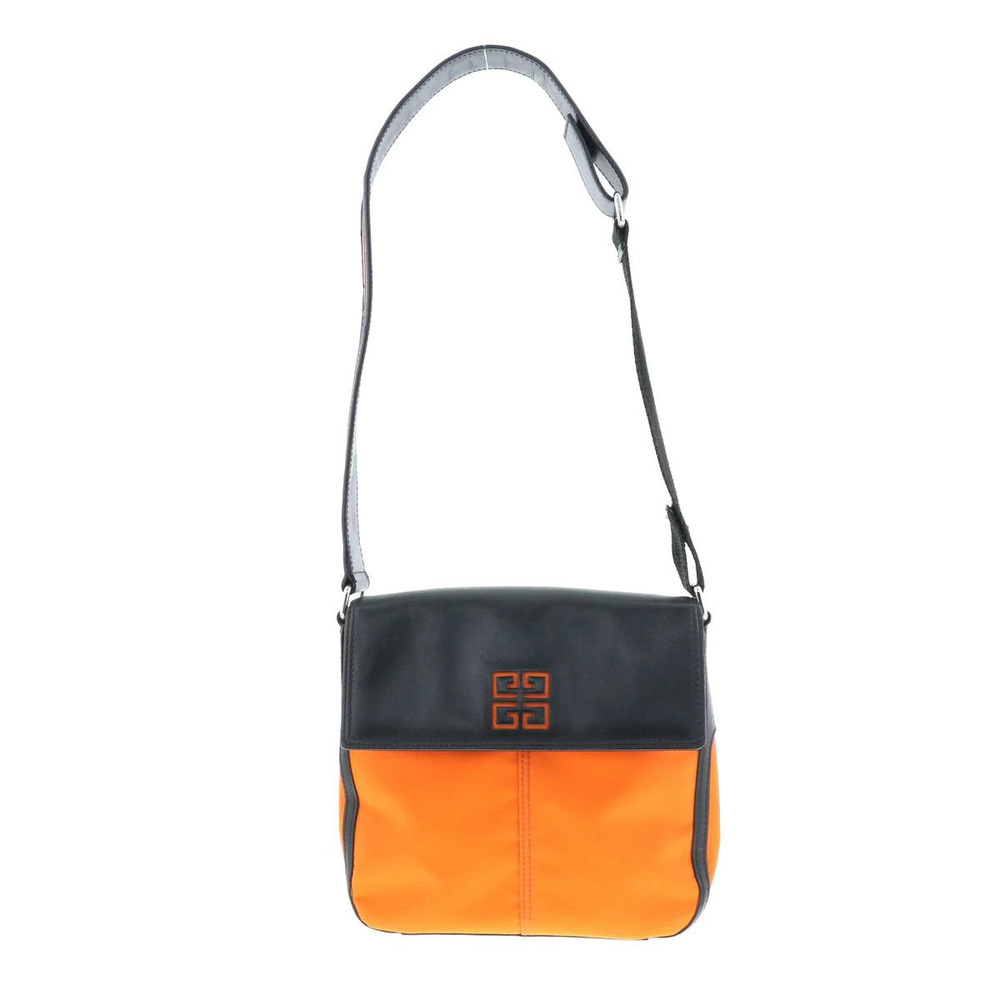GIVENCHY BI Handbag Black Orange Bag Orange